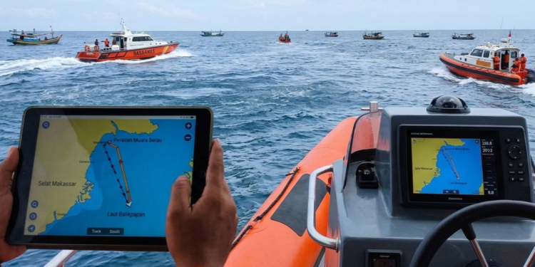 Ilustrasi Operasi pencarian nelayan asal Bontang yang hilang kontak di laut