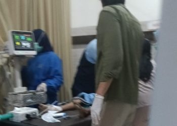 Rawat di RS Seorang bocah korban serangan buaya di Perkampungan Selambai,