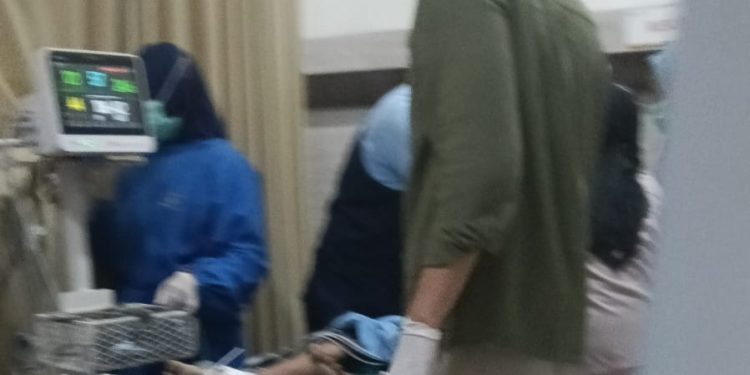 Rawat di RS Seorang bocah korban serangan buaya di Perkampungan Selambai,