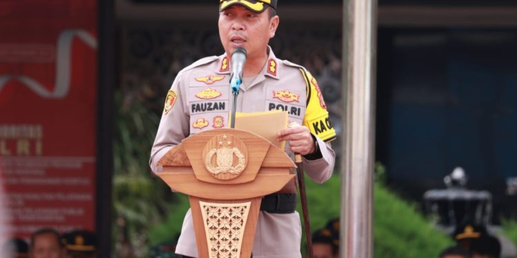 Kapolres Kutim, AKBP Fauzan Arianto, Gelar Apel Ketupat Mahakam 2026