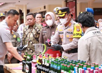 Polres Kutim Musnahkan Sabu, Miras dan Knalpot Brong