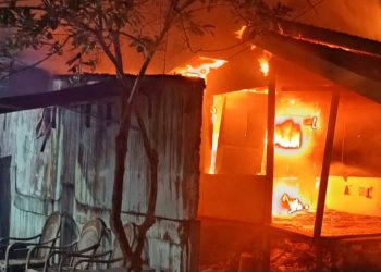Kebakaran Pos Kamling RT 26 Api-Api Bontang