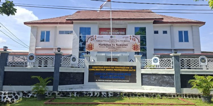 Tampak depan Kantor Lapas Bontang