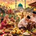 Ilustrasi perayaan lebaran Idul Fitri