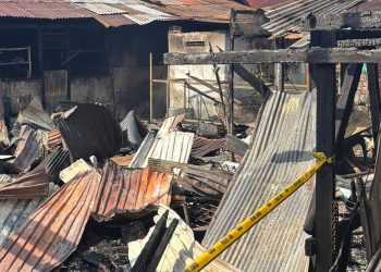 Kebakaran di Bontang Selatan Minggu (22/3/2026) sekitar pukul 10.00 WITA, api melahap 4 bangunan di belakang Hotel Andika