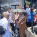 Wali Kota Bontang, Neni Moerniaeni, saat meninjau lokasi kebakaran di Bontang Selatan, Rabu (25/3/2026).