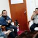 Sekretaris BPBD Bontang Sunaryo saat diwawancarai oleh wartawan