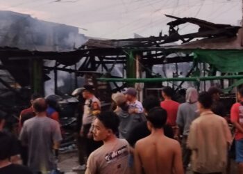 Kondisi Pasar Segiri Samarinda usai kebakaran