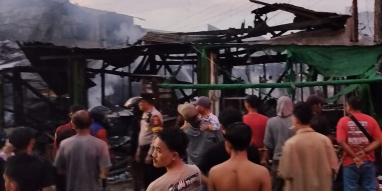 Kondisi Pasar Segiri Samarinda usai kebakaran
