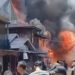Kebakaran hebat melanda kawasan Desa Batu Timbau, Kecamatan Batu Ampar, Kabupaten Kutai Timur, Kamis (26/3/2026) siang.