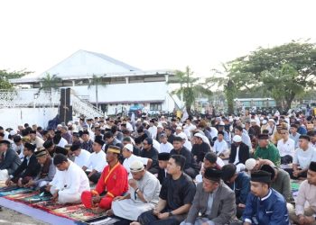 Ilustrasi Pelaksanaan salat Idulfitri Muhammadiyah Bontang. (Istimewa)