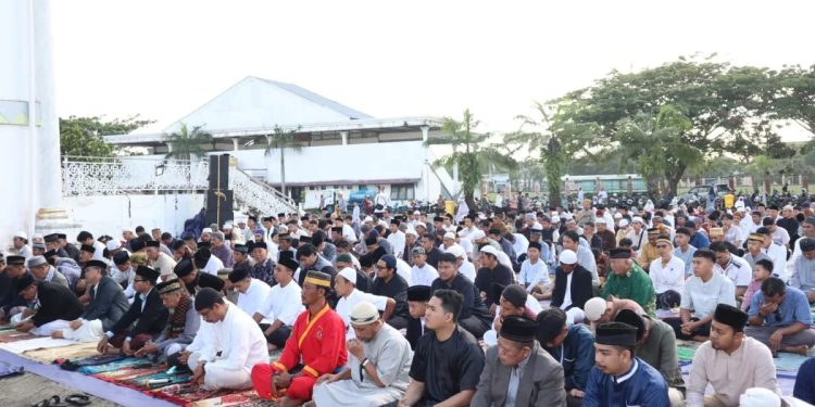 Ilustrasi Pelaksanaan salat Idulfitri Muhammadiyah Bontang. (Istimewa)