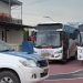 Dua unit Bus yang disediakan Polres Kutim bagi pemudik Kutim. (Dok. Polres Kutim)