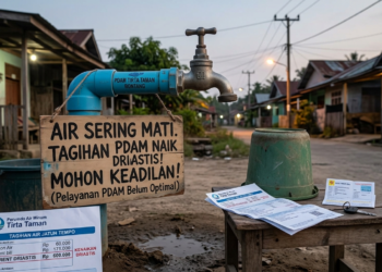 Ilustrasi Air PDAM Naik