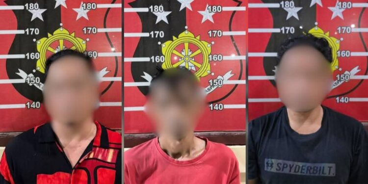 Tiga pelaku diamankan Polres Kukar diduga peredaran narkoba