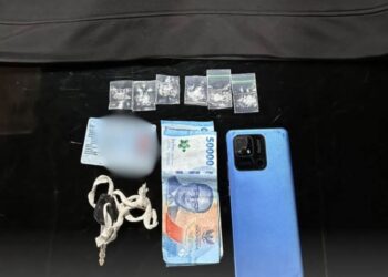 Barang bukti yang diamankan polisi