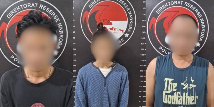 Tiga terduga tersangka miliki sabu diamankan Polrea Kukar