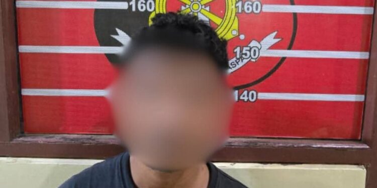 Terduga pelaku yang diamankan Polres Kukar