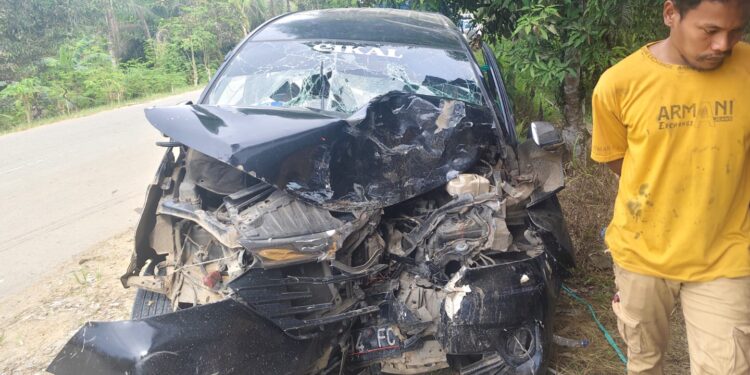 Kecelakaan Terjadi di Jalan Poros Bengalon - Muara Wahau, Akibat Menghindari Jalan Berlubang (Dok/Ist)
