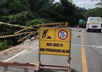 Jembatan Sangkima Ditutup Sementara karena Perbaikan