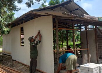 Satgas TMMD Ke-128 Kodim 0908/Bontang Genjot Pembangunan RTLH di Sidomulyo