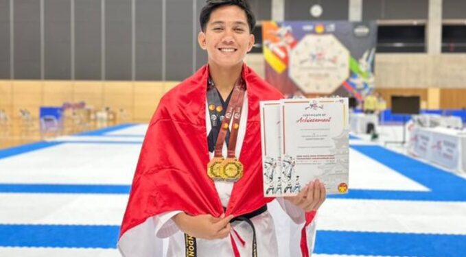 Bripda Gariel, Saber 2 Medali Emas Dalam Ajang WATA Open Taekwondo championship 2026