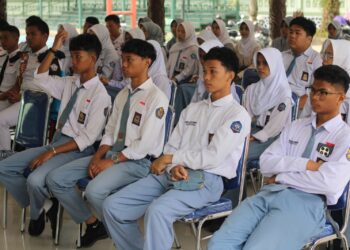 TMMD Ke-128 Bontang TNI dan Polri lakukan edukasi pelajar