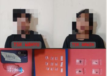 Terduga pelaku peredaran sabu diamankan Polres Bontang