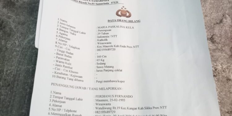 Bukti laporan hilang