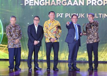 Pupuk Kaltim Raih PROPER Emas ke-9 dari Kementerian Lingkungan Hidup/Badan Pengendalian Lingkungan Hidup (KLH/BPLH).