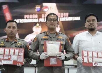 Press Release Polres Kukar soal narkoba