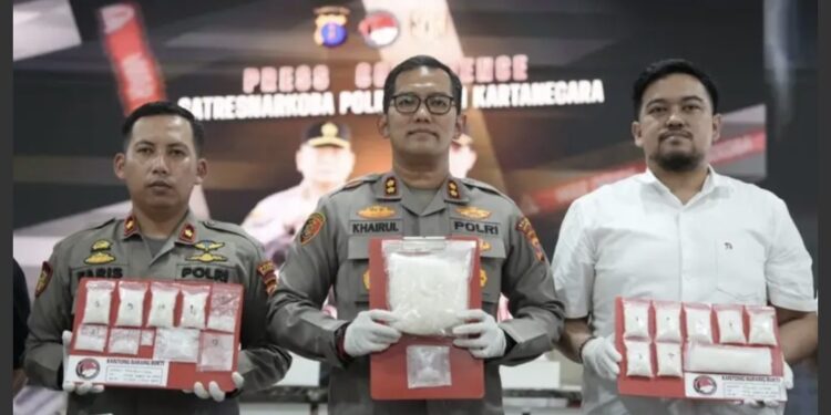 Press Release Polres Kukar soal narkoba