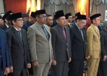 Proses pelantikan para pejabat di lingkup Pemkot Bontang