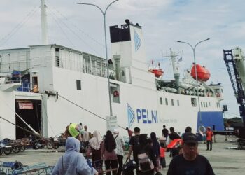 Kondisi di pelabuhan Loktuan Bontang bulan lalu. (Dok: Cuitan)