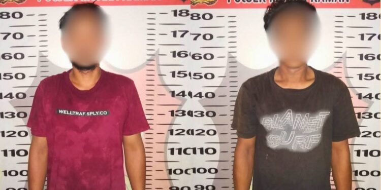 Dua terduga pelaku pencurian diamankan Polres Kukar