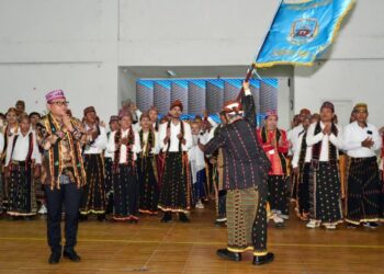 Wakil Gubernur Kalimantan Timur, Seno Aji menghadiri sekaligus melantik pengurus Ikatan Keluarga Manggarai Barat Kalimantan Timur (IKAMBA Kaltim) periode 2026 - 2031
