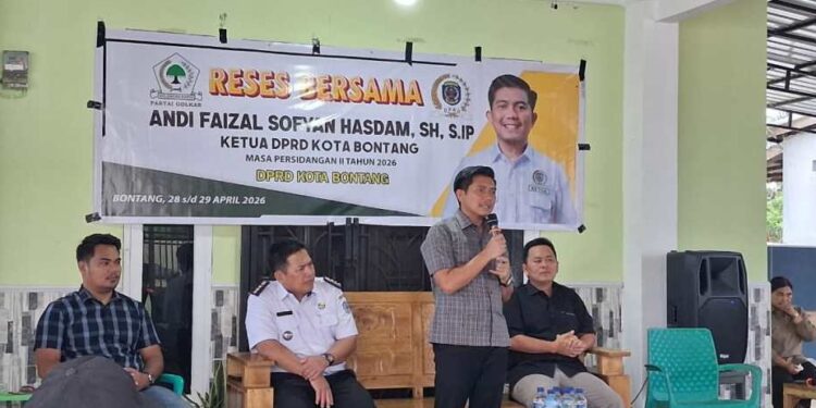 Reses Ketua DPRD Bontang, Andi Faizal Sofyan Hasdam