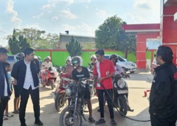 Polres Kutim, Menggelar Sidak SPBU, (Dok/ Ist)