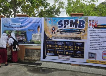 Spanduk SPMB SDN 003 Bontang Utara