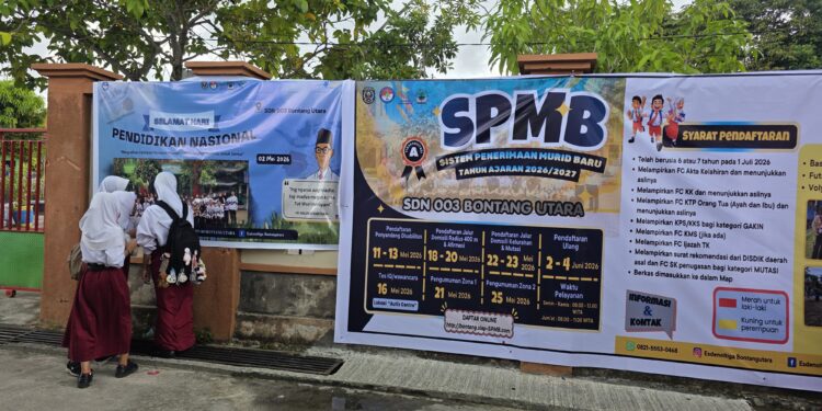 Spanduk SPMB SDN 003 Bontang Utara