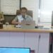 Ketua Komisi B DPRD Bontang, Rustam diskusi dengan pihak Persatuan Guru Republik Indonesia (PGRI) Bontang