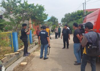 Pra Rekonstruksi Polres Bontang dalam kasus pencurian mangga beberapa hari lalu