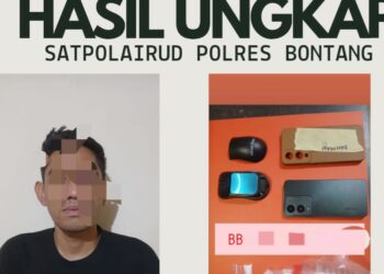 Terduga pelaku pengedar narkoba diamankan Polres Bontang