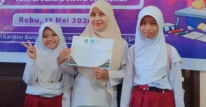 Siswi SDN 003 Bontang Utara. (Istimewa)