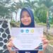 Aisyah Aini Azzahra, salah satu Siswi kelas 7 SMPN 4 Bontang yang berprestasi. (Istimewa)
