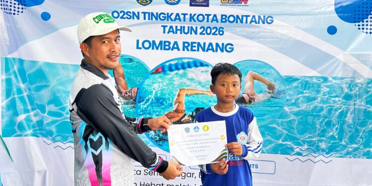 Para peserta juara O2SN tingkat Kota Bontang