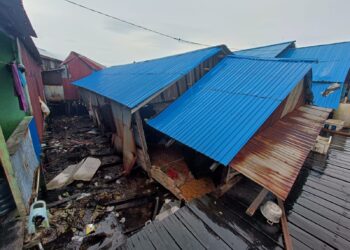 Kondisi Rumah Roboh di Berbas Tengah Bontang,