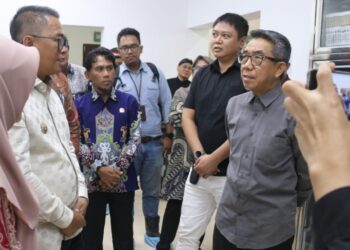 Bupati KutainTimur Ardiansyah Sulaiman saat menghadiri peresmian sejumlah fasilitas baru RSUD Kundungga