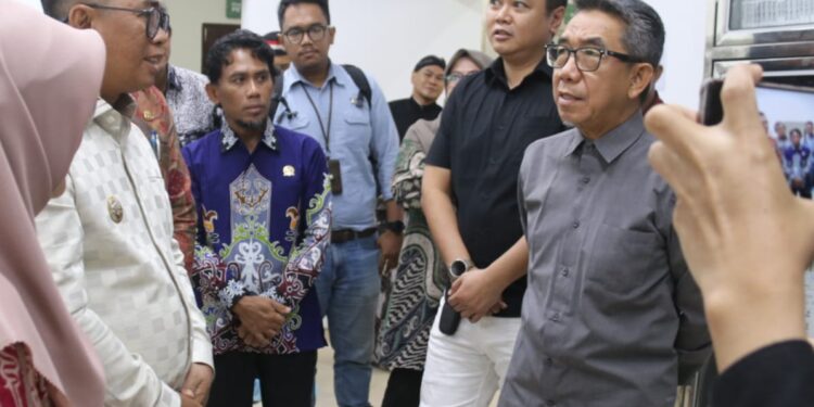 Bupati KutainTimur Ardiansyah Sulaiman saat menghadiri peresmian sejumlah fasilitas baru RSUD Kundungga