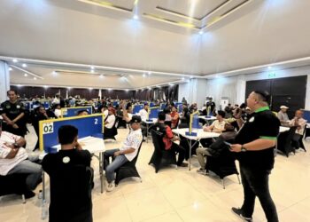 Turnamen bergengsi Domino Championship 2026 tingkat Kalimantan Timur resmi digelar di Ballroom Grand Equator Hotel Bontang, Sabtu (9/5/2026)